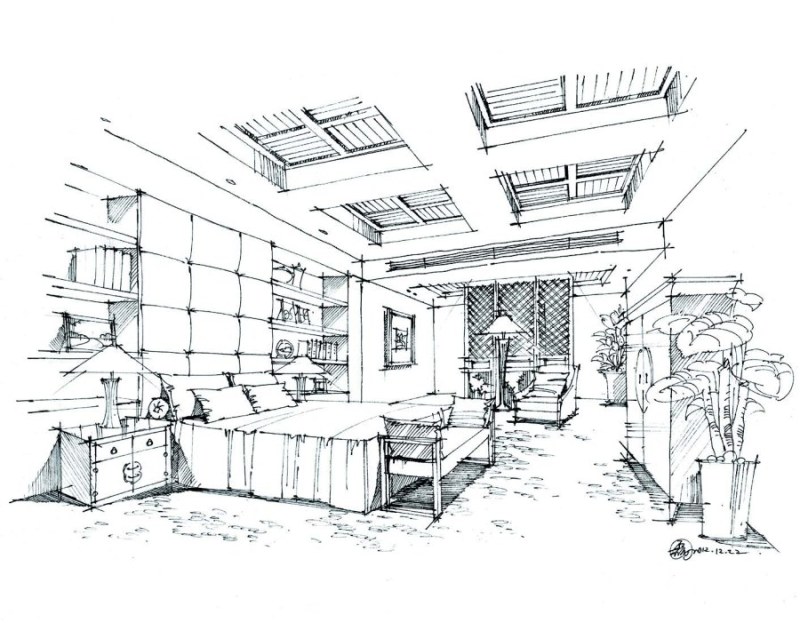 《印象手繪 室內設計手繪教程》圖書教程分享1 制作過程詳解
