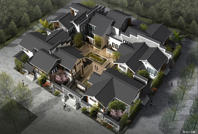 古建四合院設計案例效果圖 傳統與創新的融合